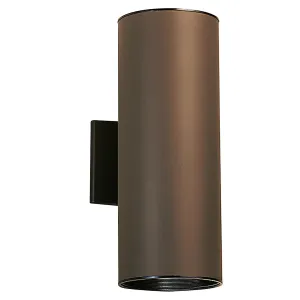 15 Inch 2 Lights Up/Down Outdoor Cylinder Sconces