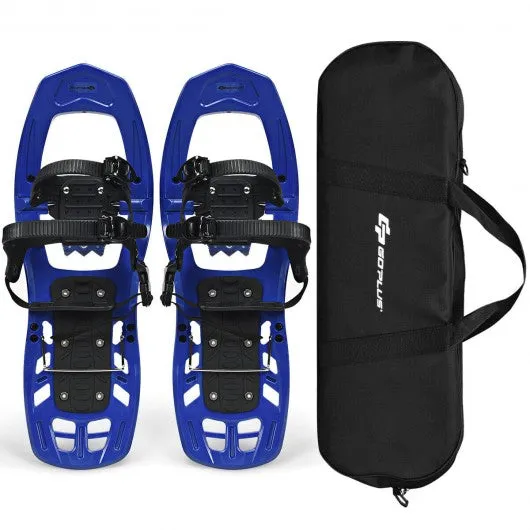 22 inch Lightweight All Terrain Snowshoes with Bag Anti-Slip-Blue