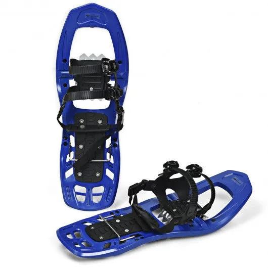 22 inch Lightweight All Terrain Snowshoes with Bag Anti-Slip-Blue