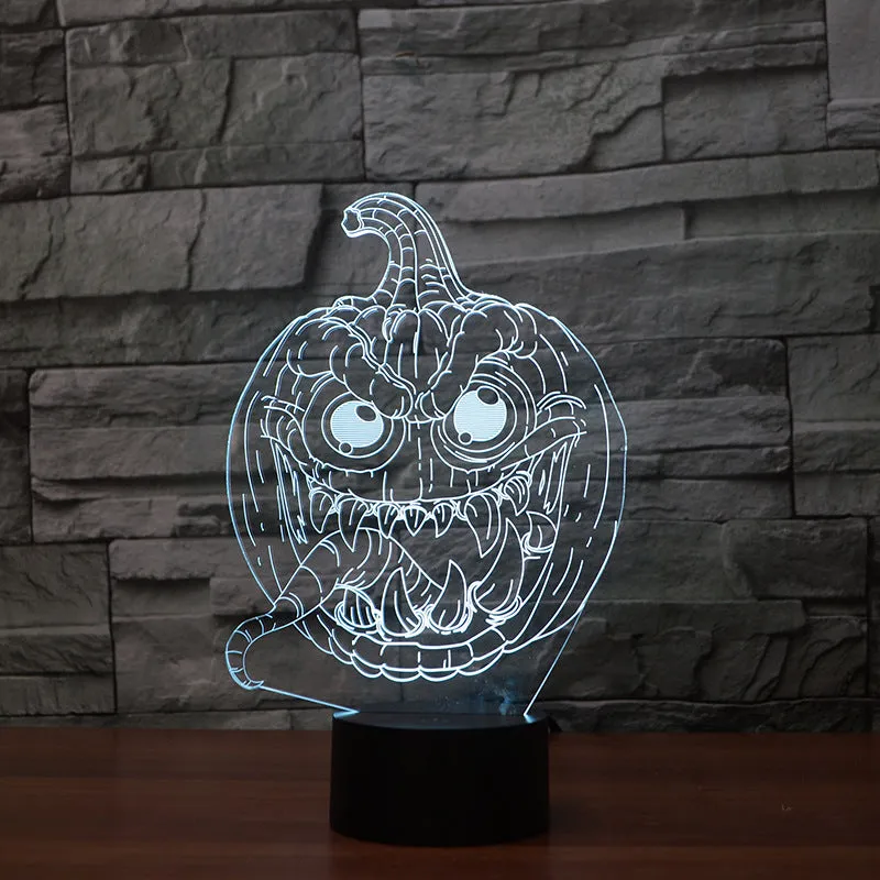 3D lights LED colorful pumpkin lights