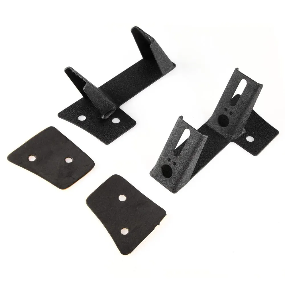 4pcs 4" 4D SPOT PODS & Dual A-Pillar Light Lower Windshield Hinge Mounting Brackets For Jeep Wrangler JK 2DR/4DR 2007~2017