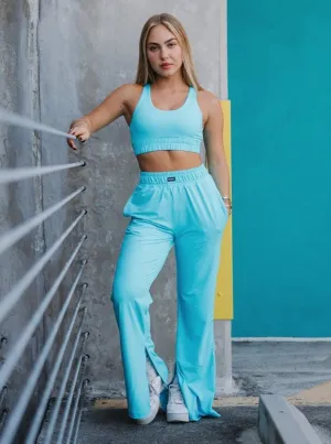 Aqua Blue Track Pant