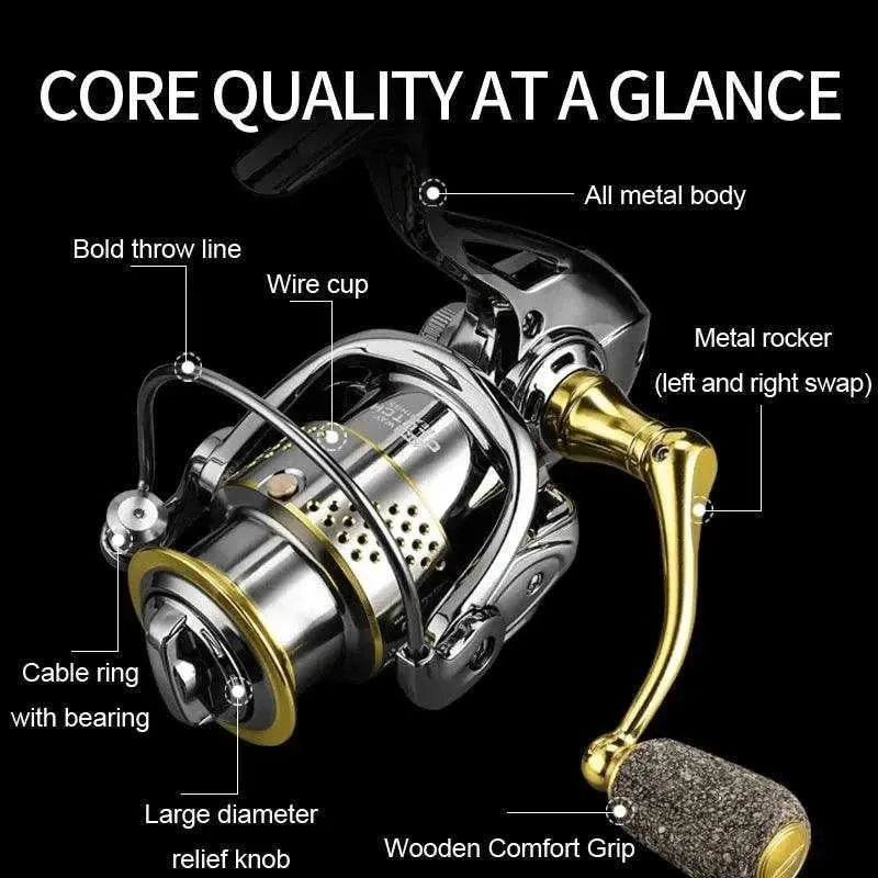 BEARKING Alpha All Metal Spinning Reel