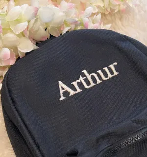 Black Personalised backpacks