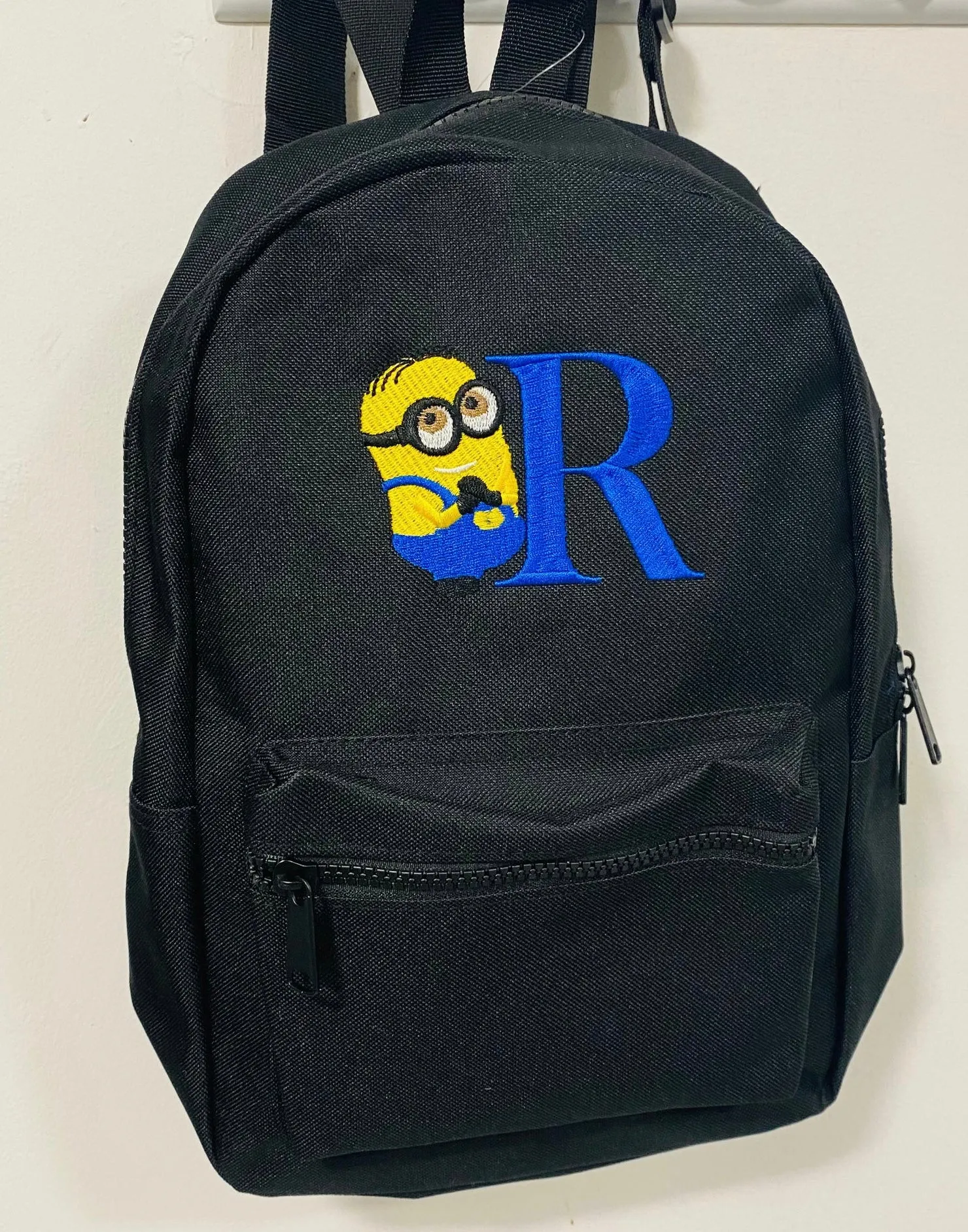 Black Personalised backpacks