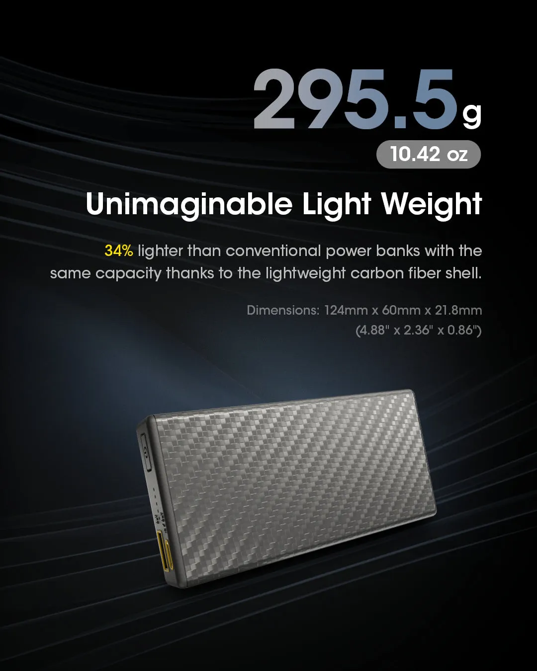 CARBO 20000 Carbon Fiber Energy Brick (20,000mAh 3A)