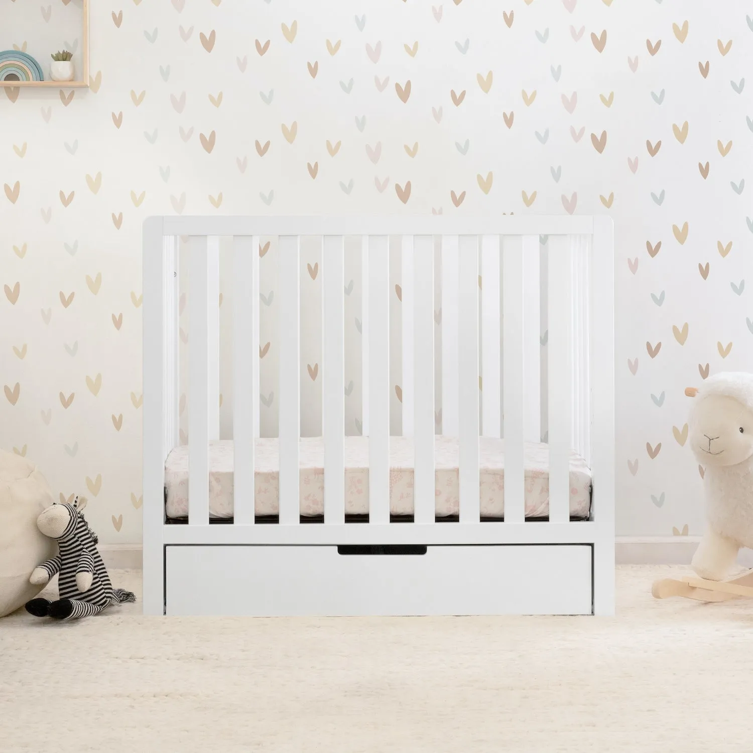 Colby 4-in-1 Convertible Mini Crib with Trundle