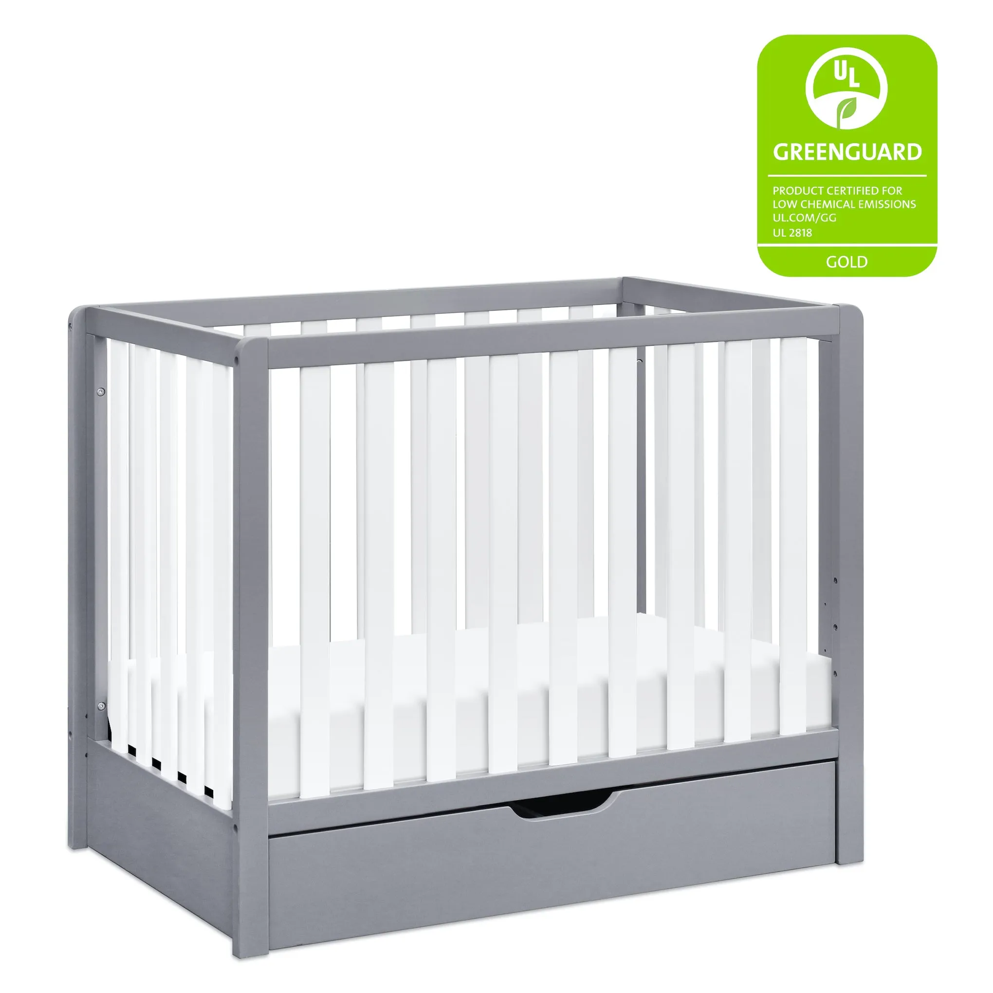 Colby 4-in-1 Convertible Mini Crib with Trundle