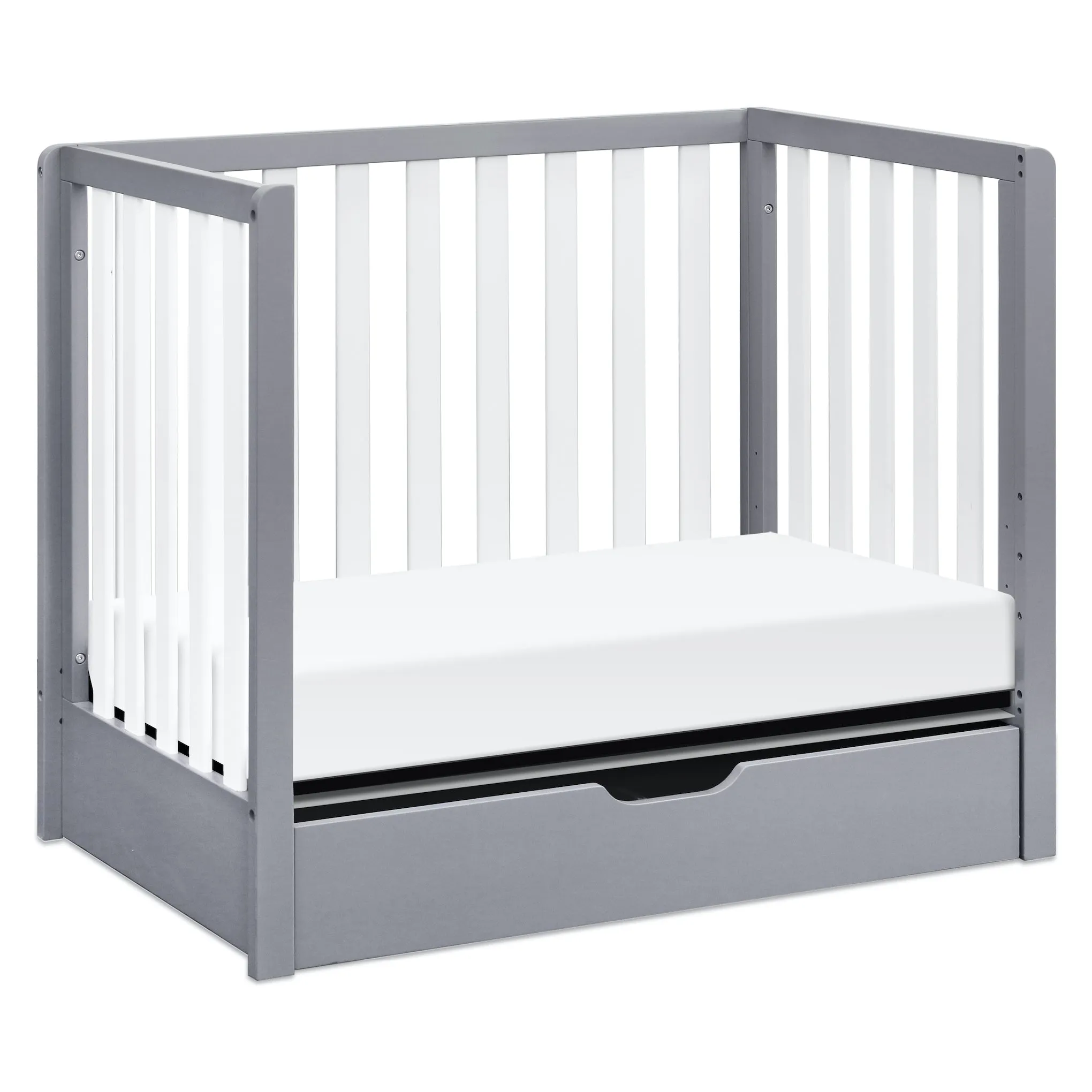 Colby 4-in-1 Convertible Mini Crib with Trundle