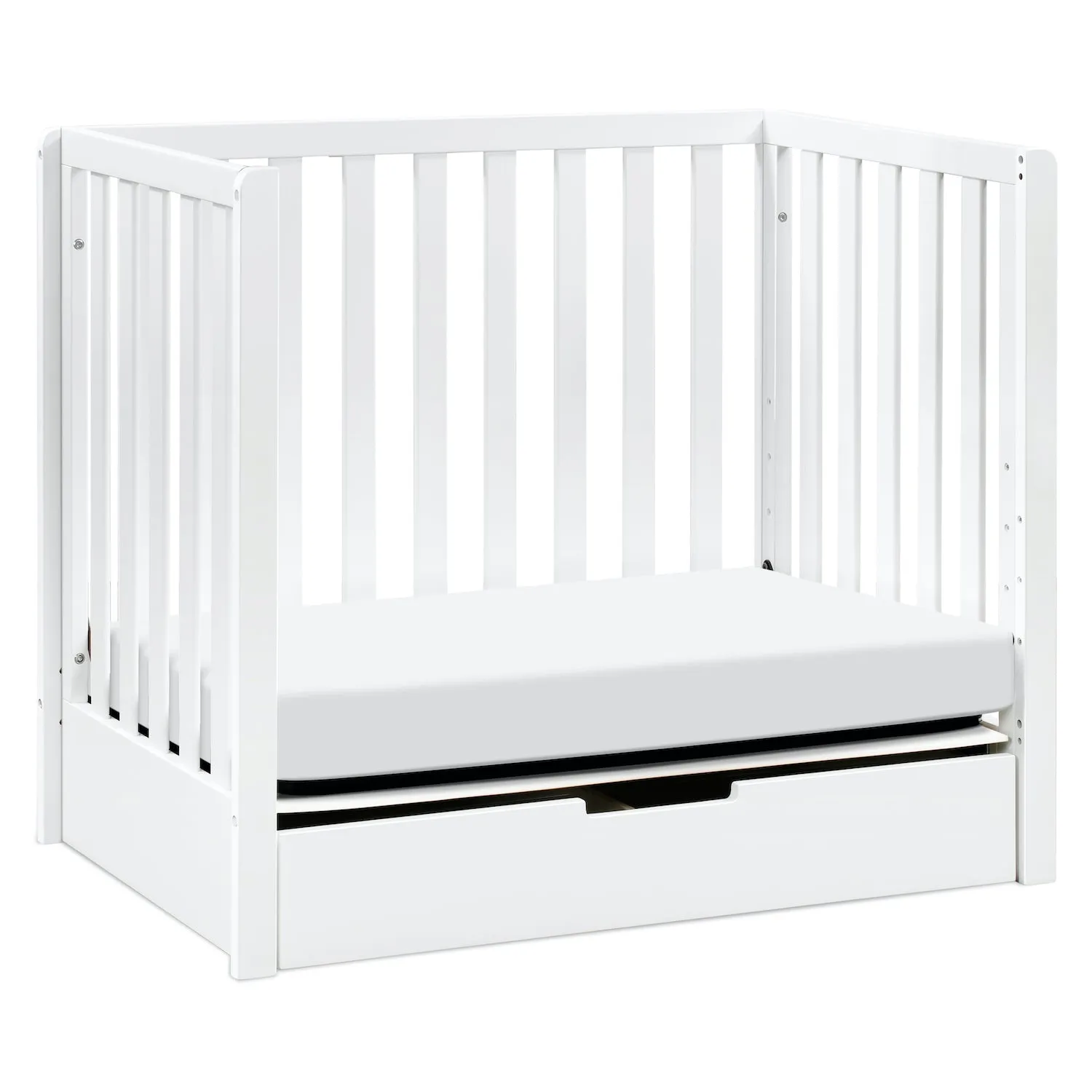 Colby 4-in-1 Convertible Mini Crib with Trundle