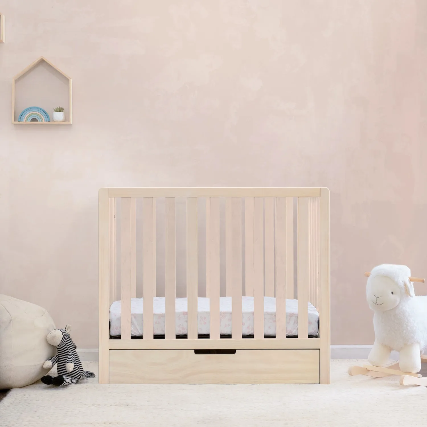 Colby 4-in-1 Convertible Mini Crib with Trundle