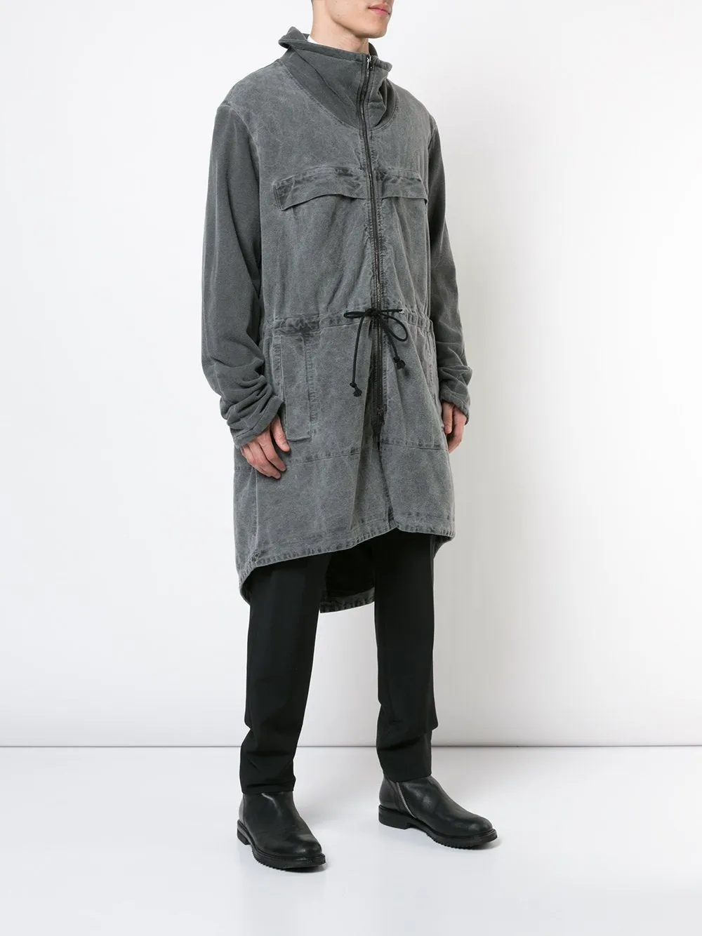 Cold Black Moleskin Parka