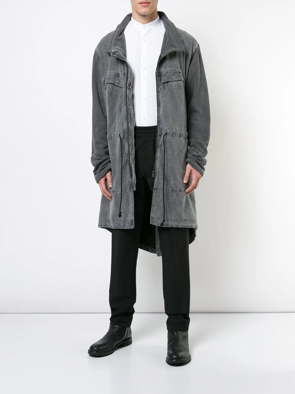 Cold Black Moleskin Parka