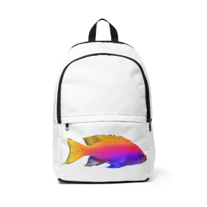 Colorful Fish Unisex Fabric Backpack