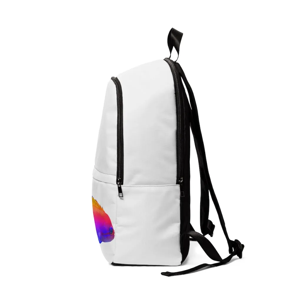 Colorful Fish Unisex Fabric Backpack