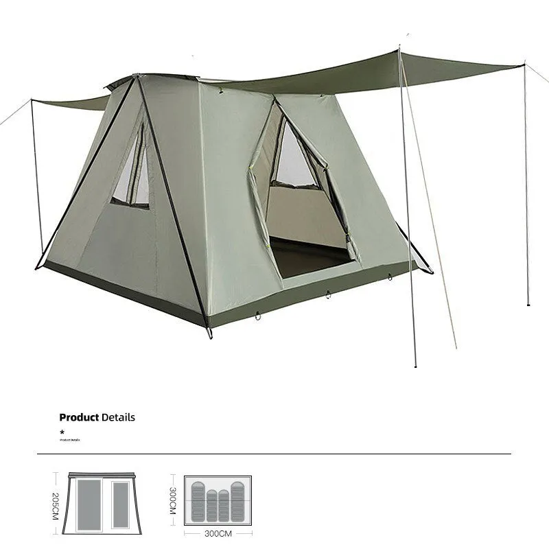 Double Pole Support Pop-up Tent