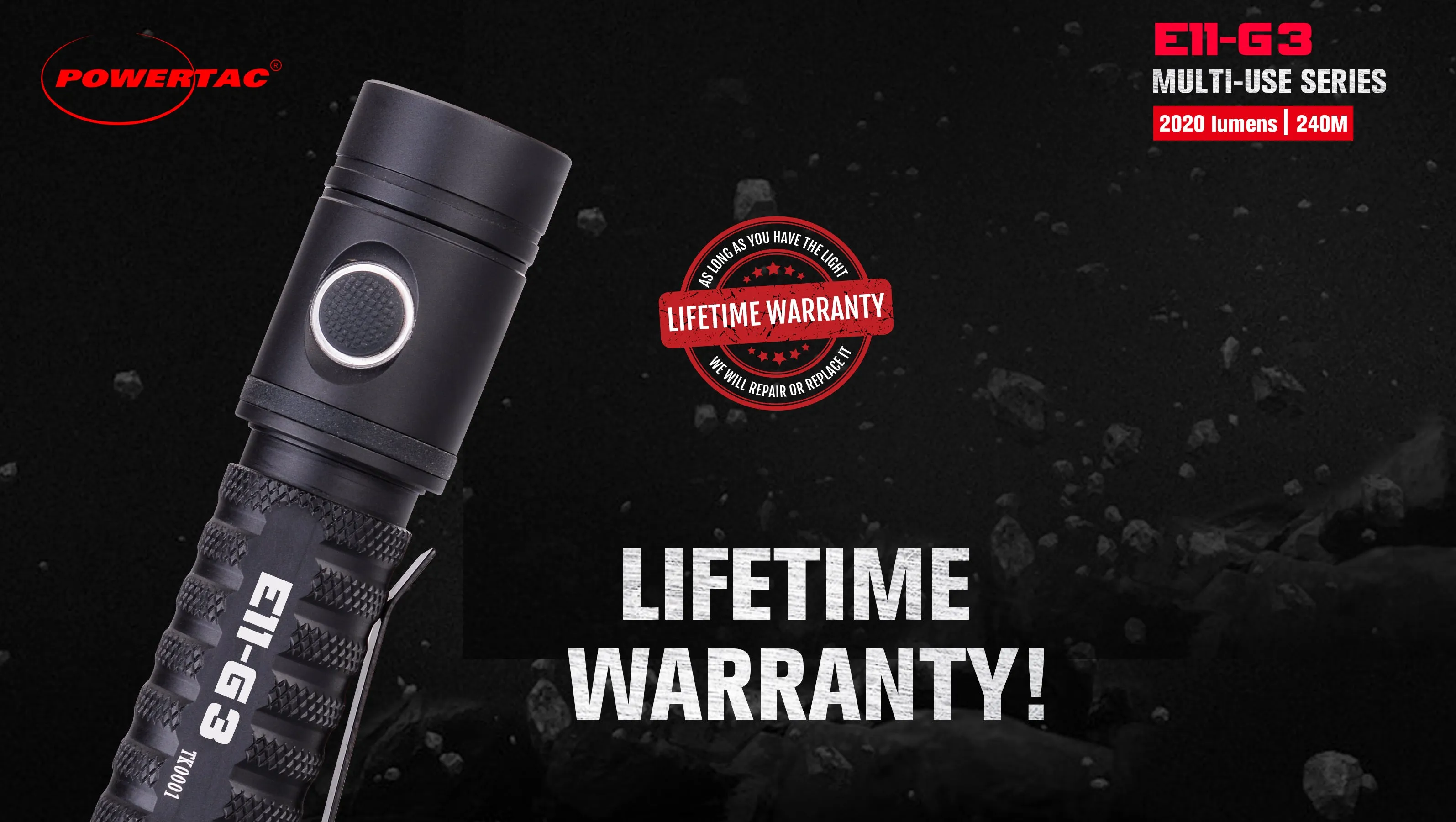 E11-Gen3 2020 Lumen Rechargeable EDC Flashlight-New Product