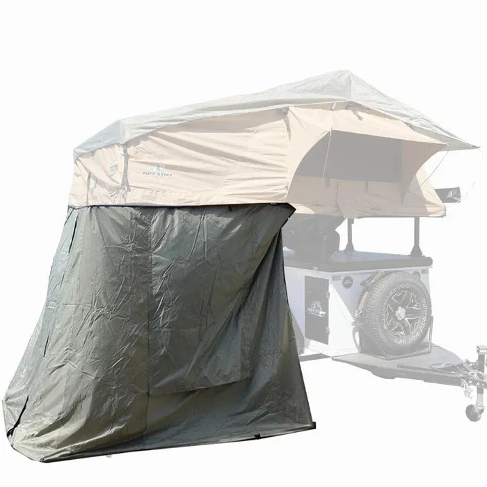 ELITE ROOFTOP TENT INCLUDES ANNEX ROOM, 4-5 PERSON, TAN, BY TUFF STUFF OVERLAND