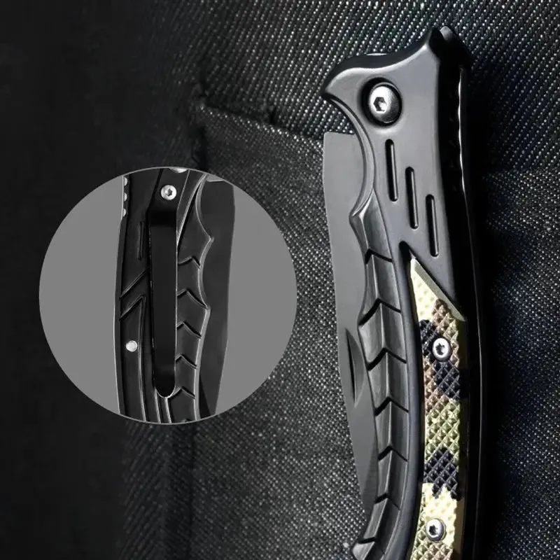 Folding Pocket Knife High Quality 440 Stainless Steel Sharp Blade