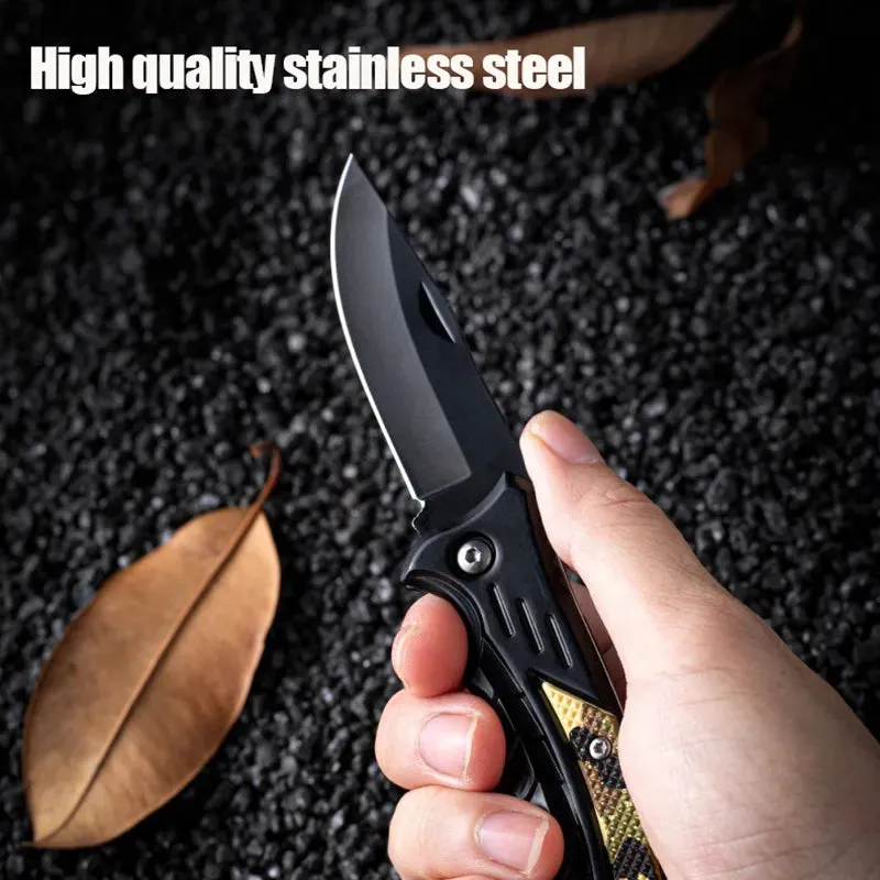 Folding Pocket Knife High Quality 440 Stainless Steel Sharp Blade