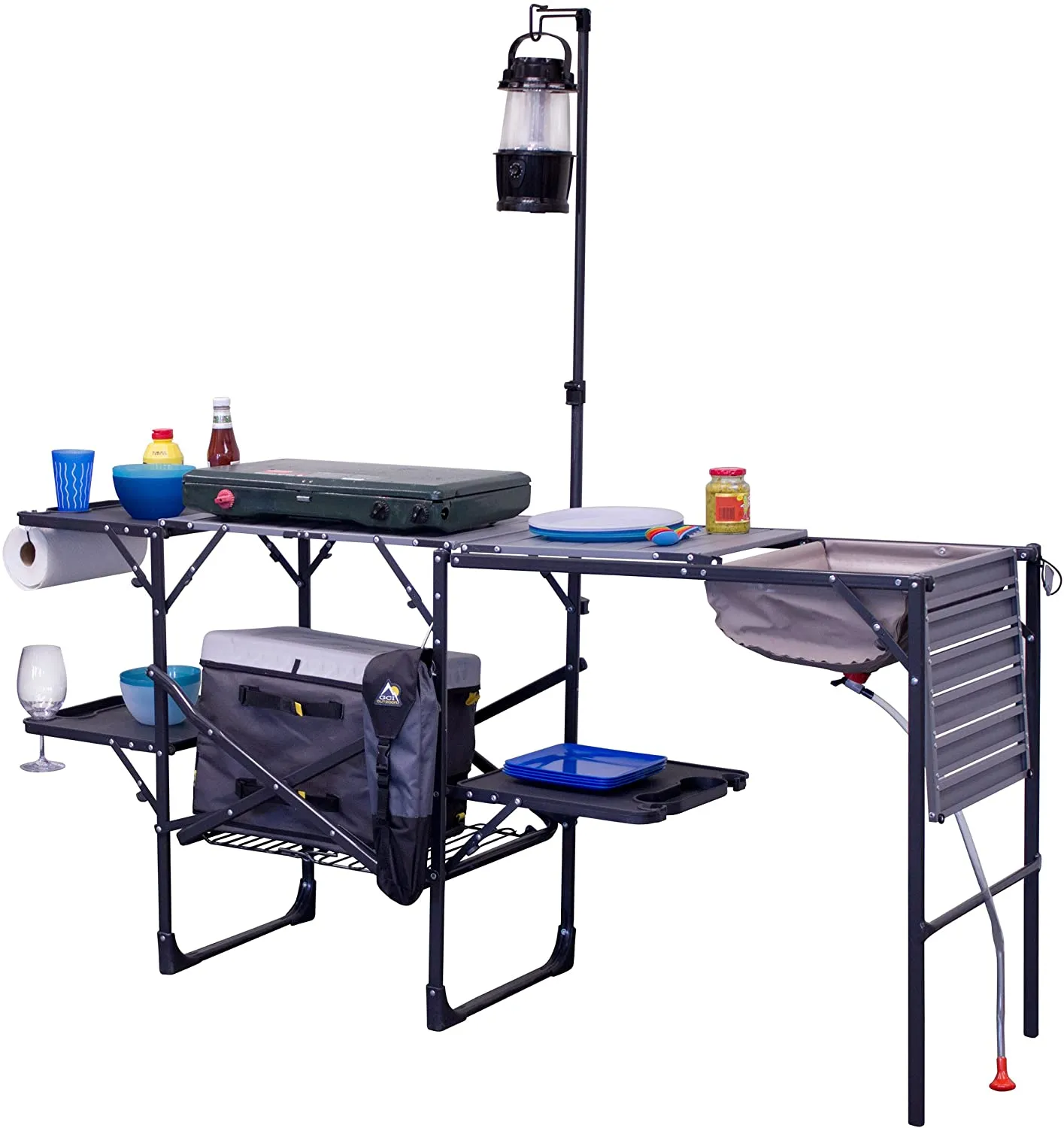 GCI Outdoor Master Cook Station Portable Camp Kitchen Outdoor Folding Table