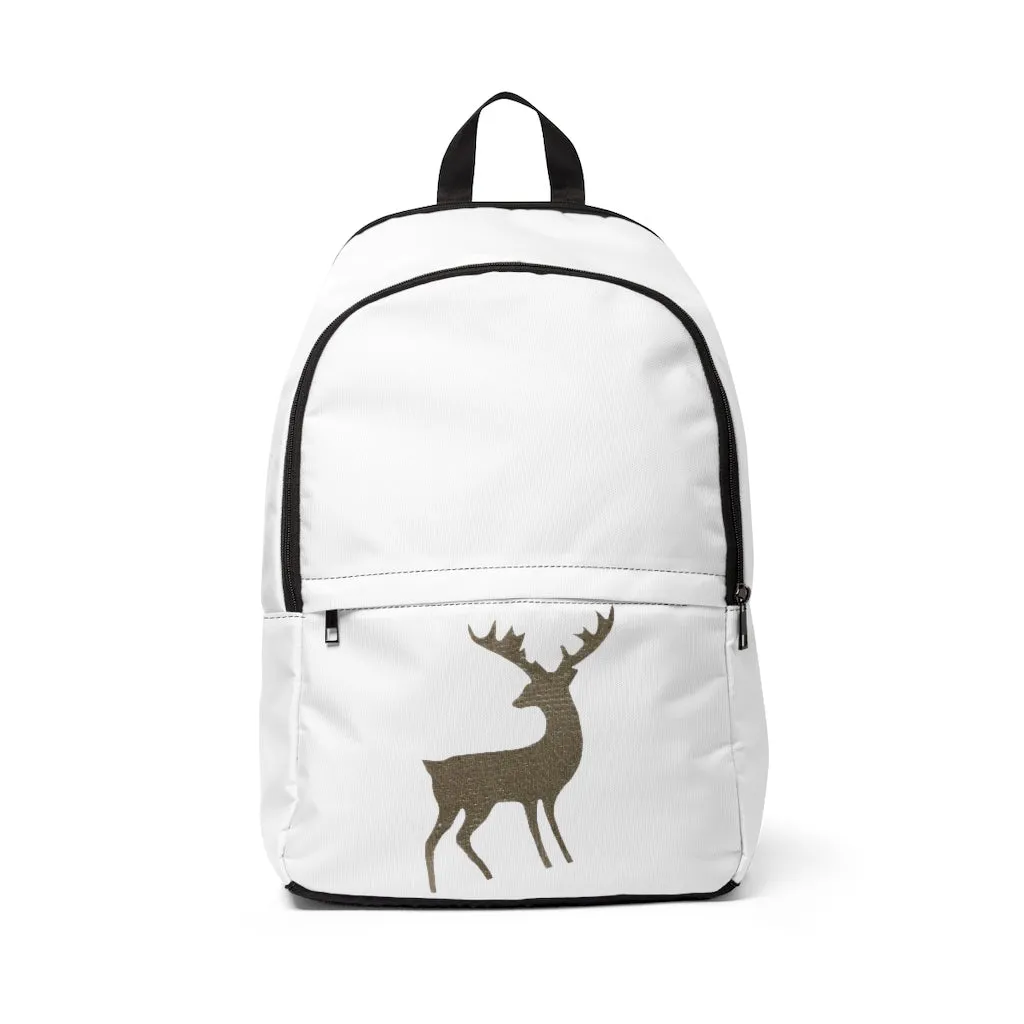 Golden Deer Unisex Fabric Backpack