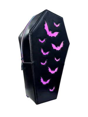 Haunt Bat Coffin Backpack, black/reflective