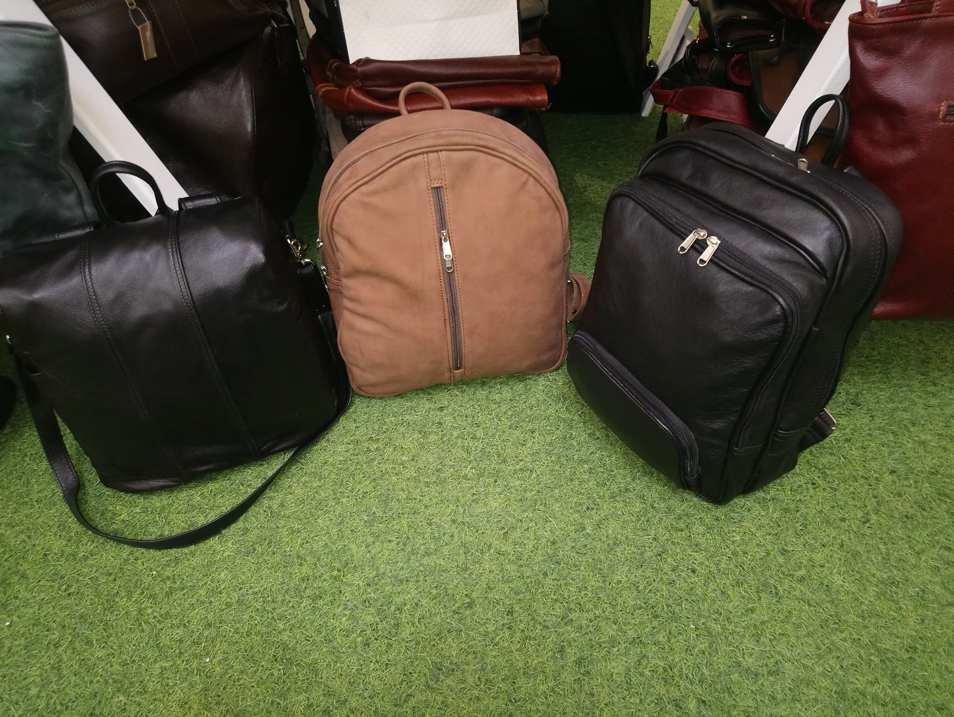 Jabu's travel leather Backpacks