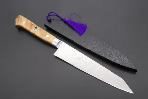 JCK Original Kagayaki Grand Canyon R-2 White & Silver Damascus Series GCYU-21 Kiritsuke Petty 145mm (5.7 Inch)