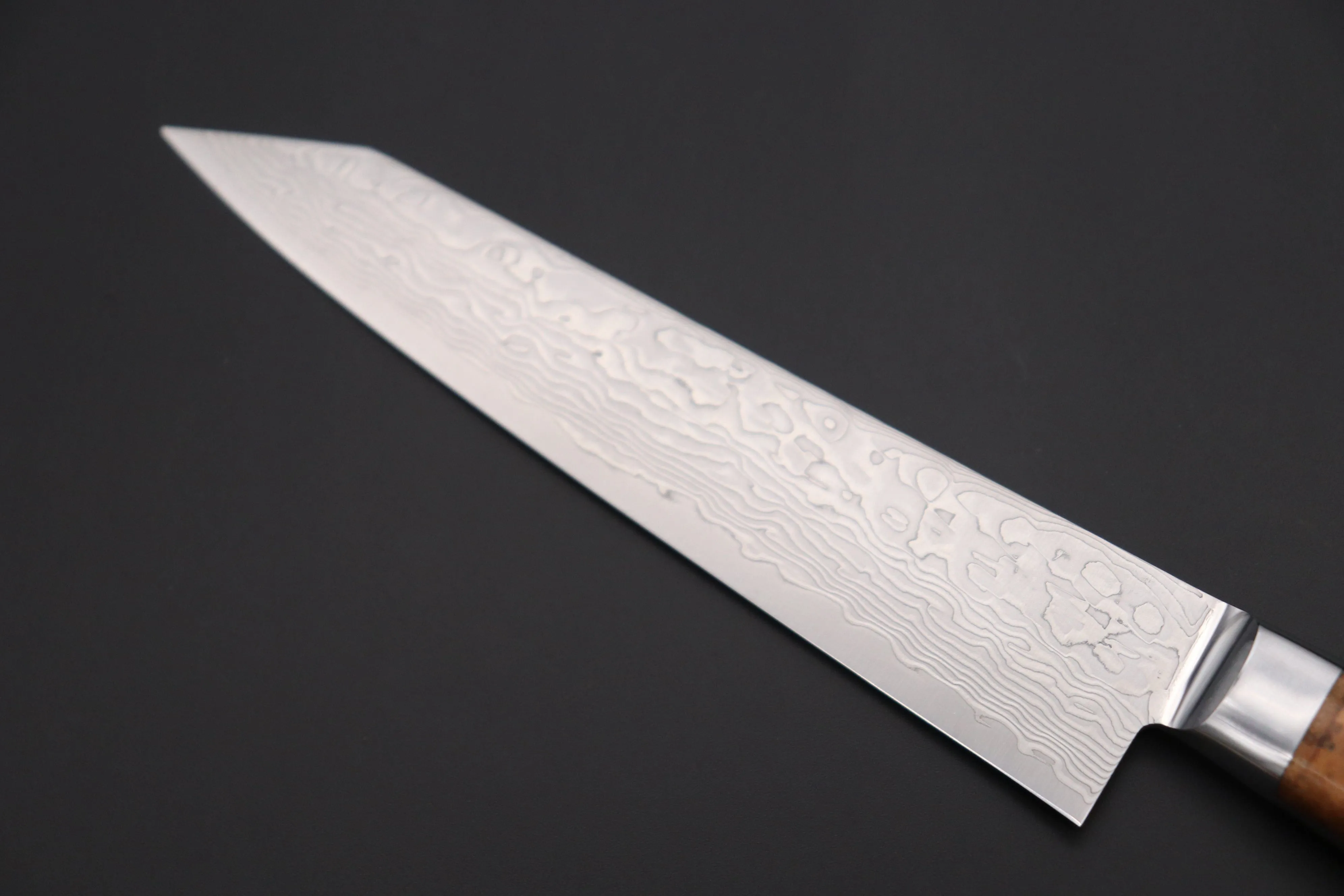 JCK Original Kagayaki Grand Canyon R-2 White & Silver Damascus Series GCYU-22 Kiritsuke Petty 145mm (5.7 Inch)