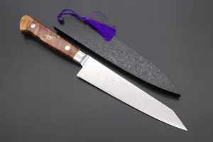 JCK Original Kagayaki Grand Canyon R-2 White & Silver Damascus Series GCYU-22 Kiritsuke Petty 145mm (5.7 Inch)