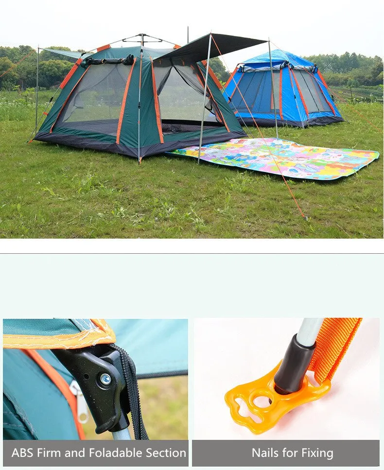 Large Size UV Waterproof Double Layered Automatic Camping Tent