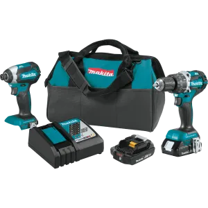 Makita XT269R 18 Volt LXT 2-Tool Compact Brushless Cordless Combo Kit