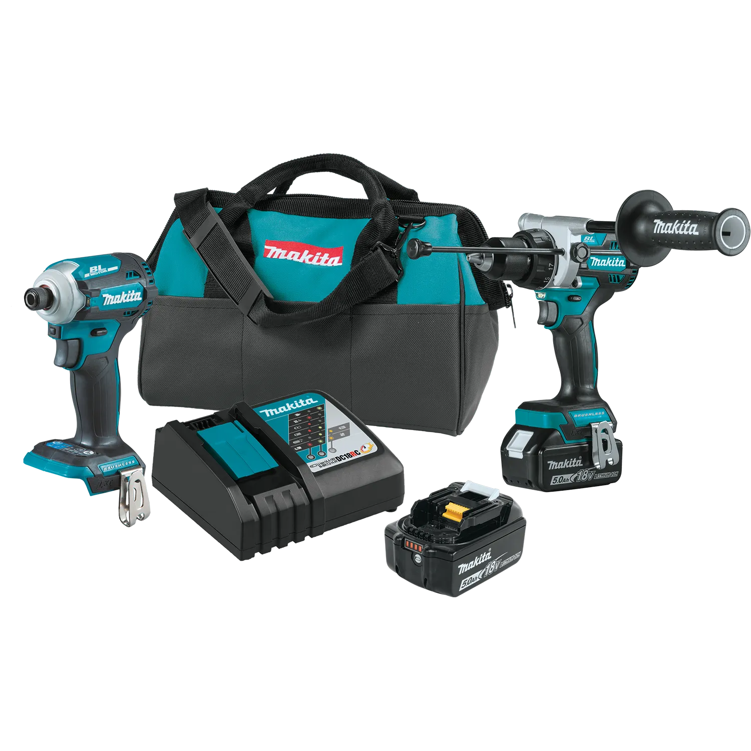 Makita XT288T 18V LXT Brushless Cordless 2 Tool Combo Kit