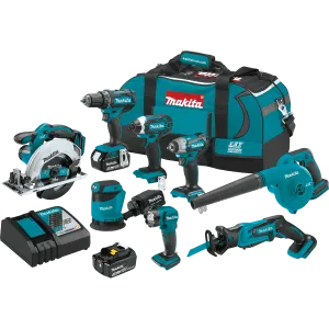 Makita XT801X1 18V LXT Lithium-Ion Cordless 8_Pc Combo Kit