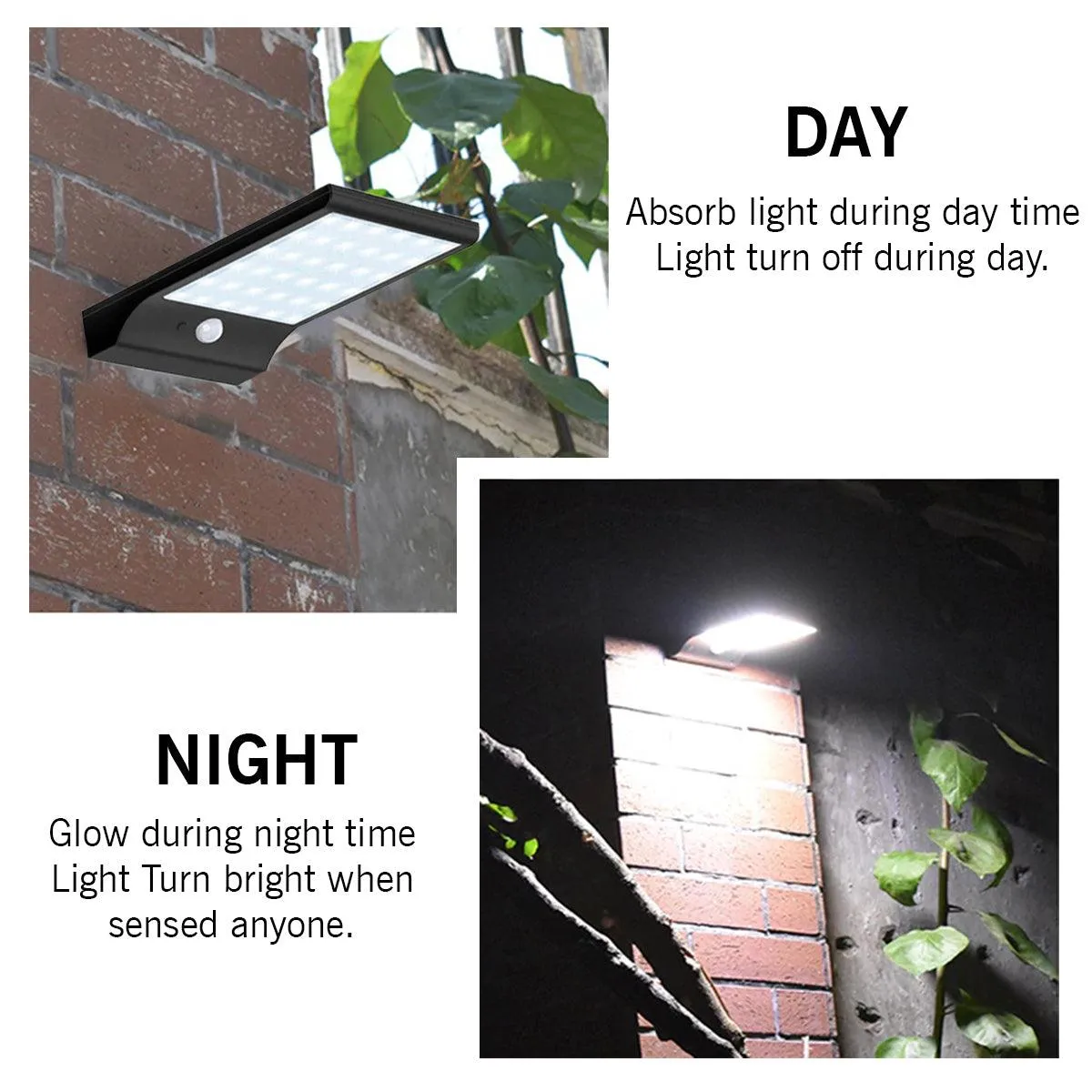 Motion Sensor Lights For Home | Solar Motion Sensor Lights 48 Led