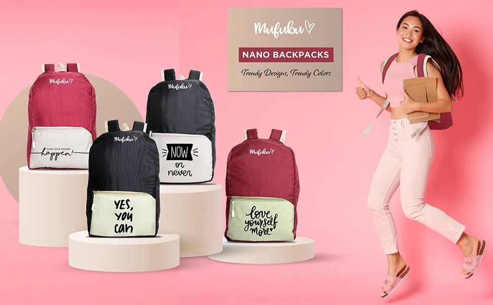 Nano Backpack 15 Ltr Now Or Never Black   Pistachio