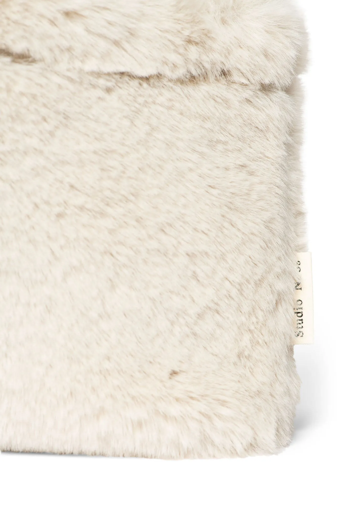 Neutral Faux Fur Mini Handbag