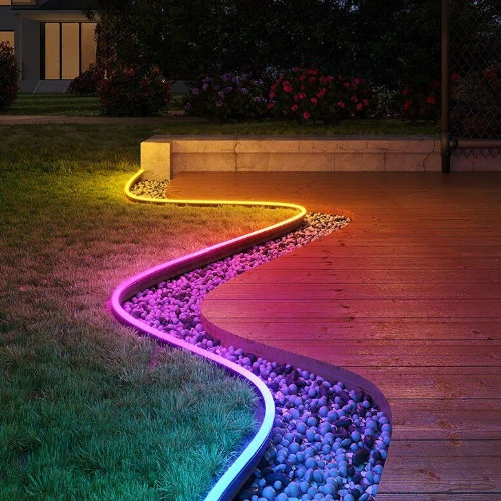 Outdoor RGB Flexible Lights for Patio & Driveway 48V IP68 30m