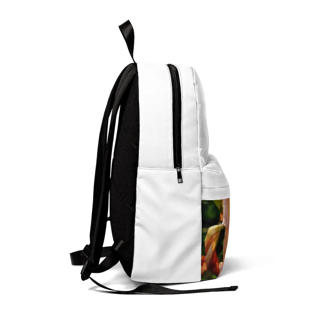 Peach and Yellow Flower Unisex Classic Backpack