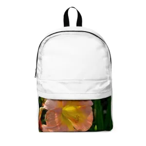 Peach and Yellow Flower Unisex Classic Backpack