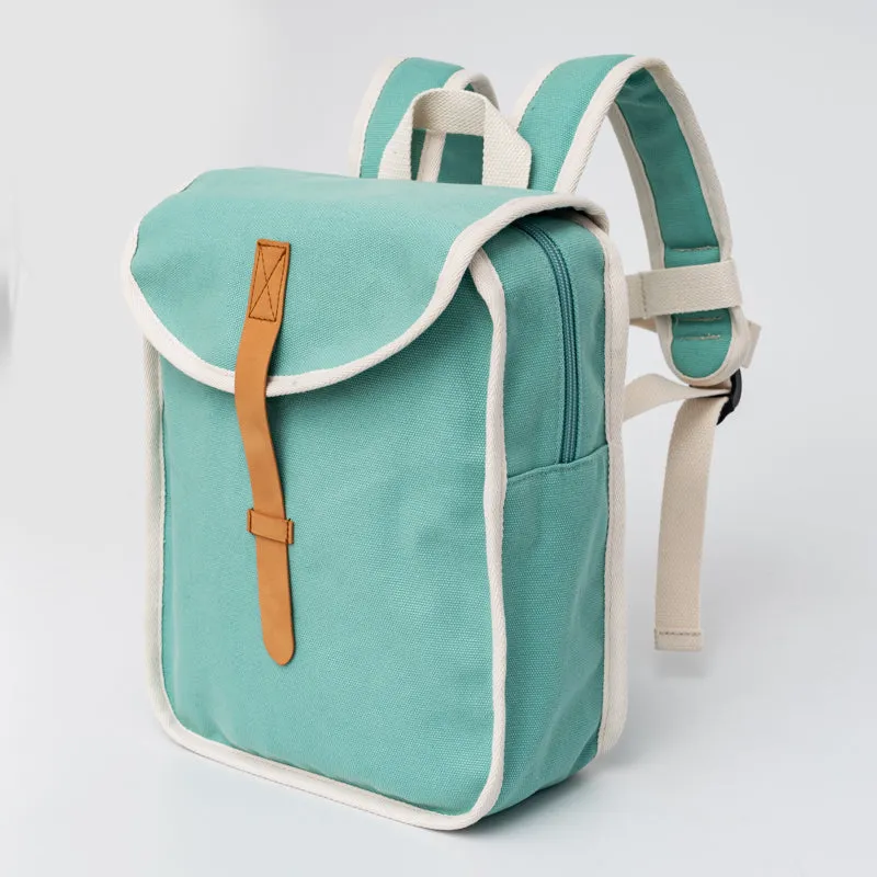 Recycled cotton backpack spearmint