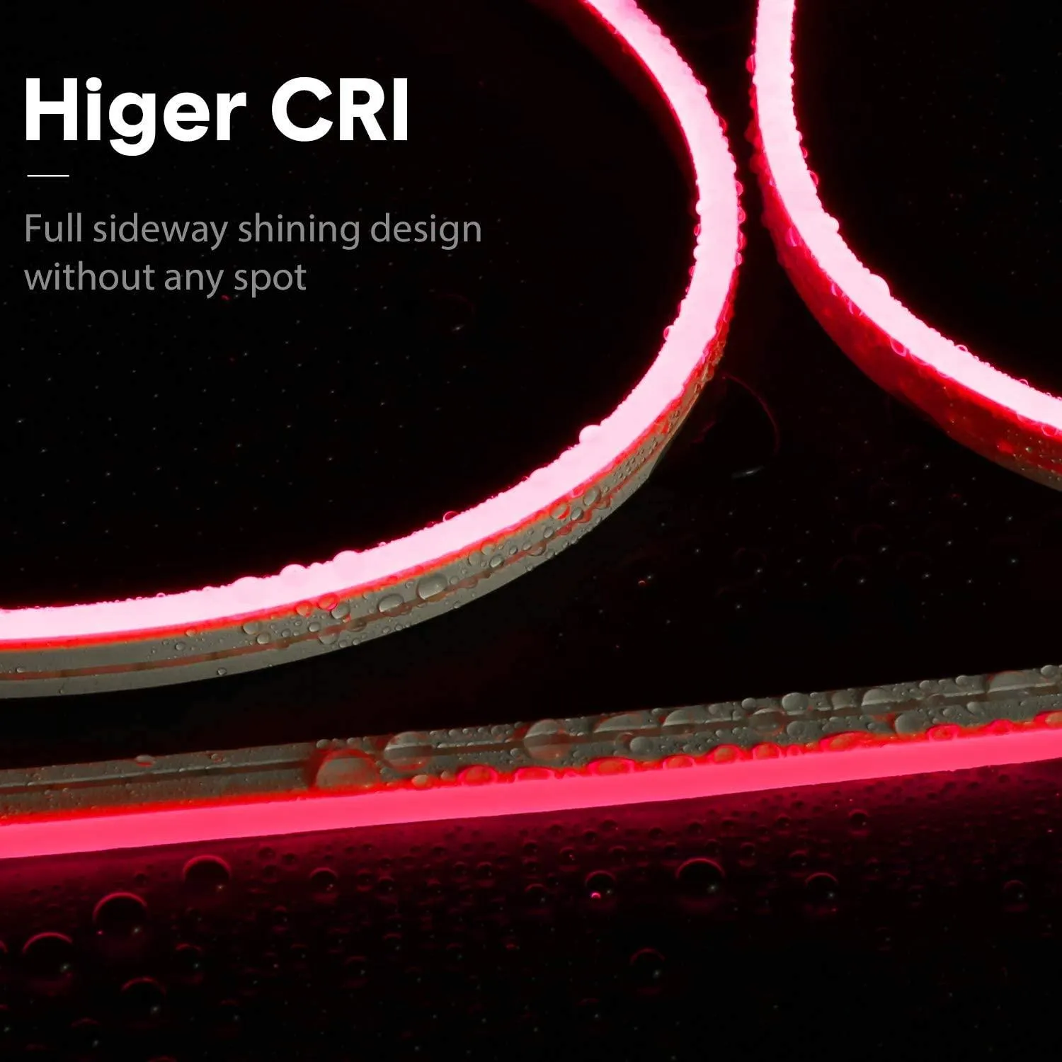 Red Neon Flex 12V 6x12mm 120LEDs/m IP65 Waterproof 2.5cm Cut