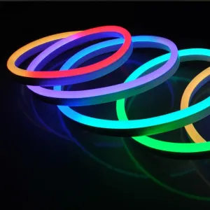 RGB Neon Flex 10x20mm 24V 10x20mm IP68 Waterproof 12.5cm Cut