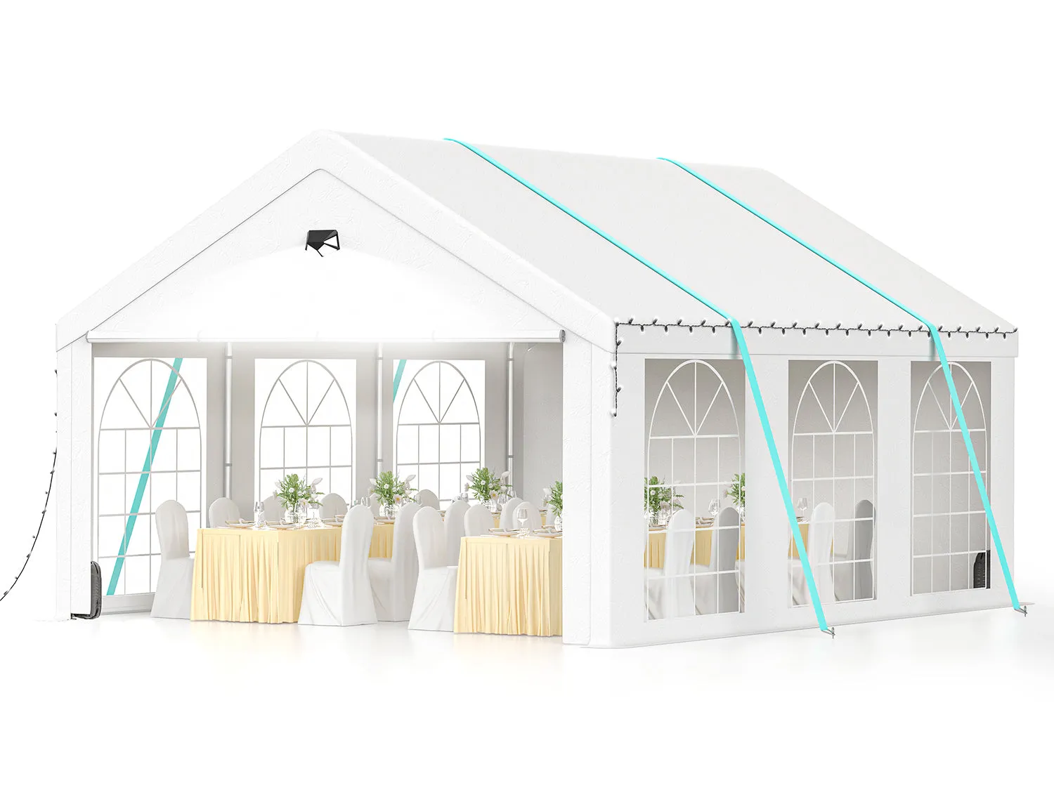 SANNWSG Party Tents, Big Canopy Tent for Party, Heavy Duty Tents for Parties, White Wedding Tent, Laege Tents for Outdoor Events, Outdoor Tent for Backyard Party