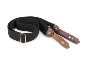 Shoulder Slings - HP (Black Webbing / Tan Leather / Brass)