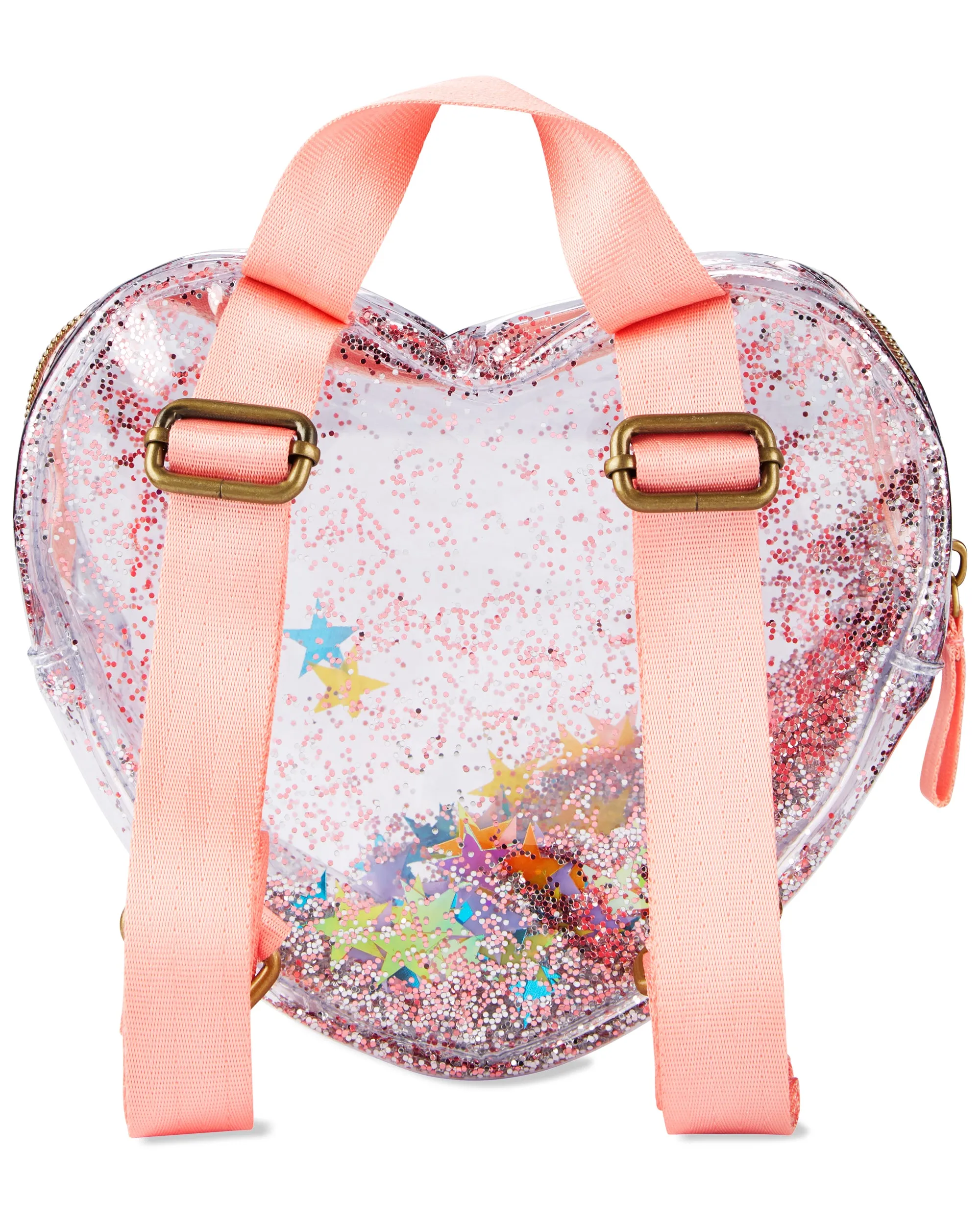 Skip Hop Clear Glitter Heart Backpack