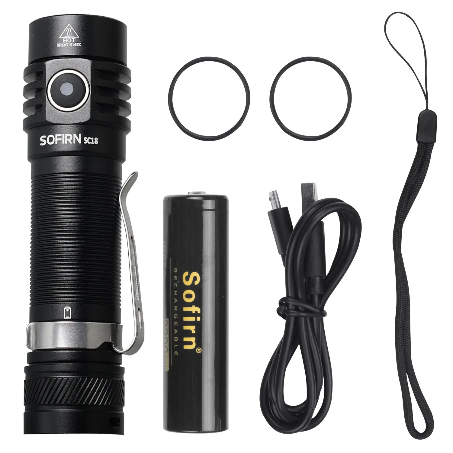 Sofirn SC18 LED Torch Rechargeable 1800lm Flashlight Super Bright