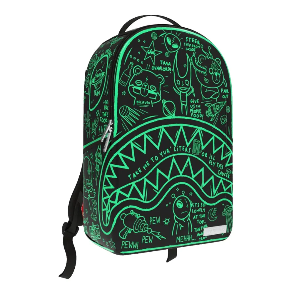 Sprayground Glow In Dark Intergalactic Doodles DLXS Backpack B5416