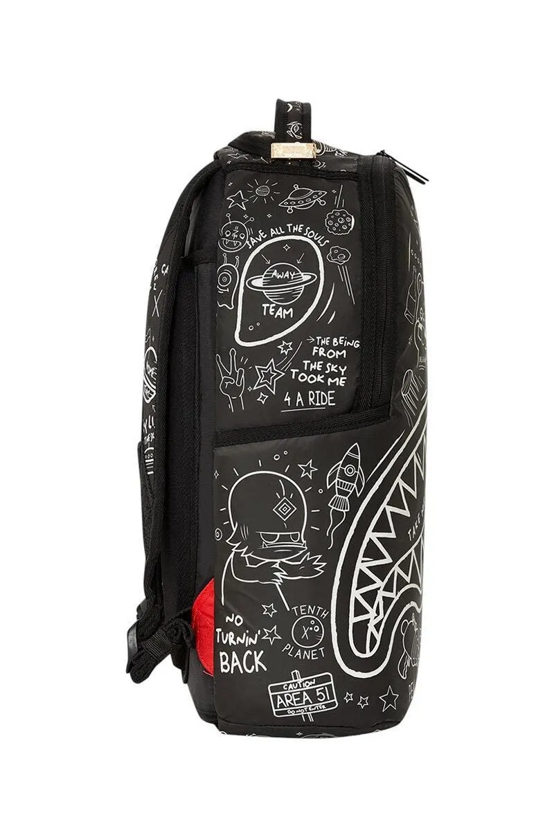 Sprayground Glow In Dark Intergalactic Doodles DLXS Backpack B5416